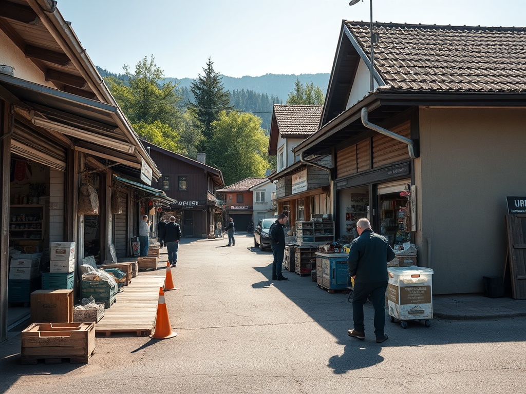 Mapa przedstawiająca Jordanów z ikonami symbolizującymi projekty finansowane z Funduszy Europejskich