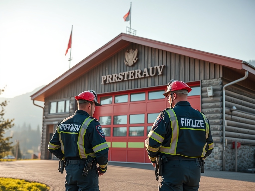 Strażacy z Jordanowa podczas zebrania wyborczego nowego zarządu OSP